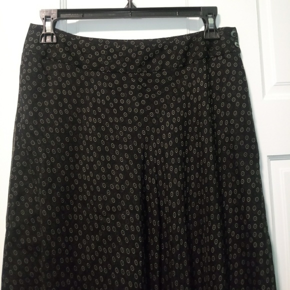AK Anne Klein Silk Midi Flair Skirt - Picture 3 of 6